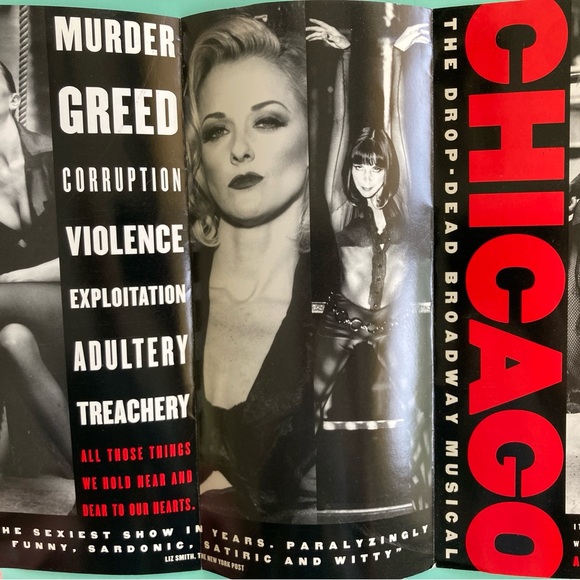 Flyer from Chicago Shubert THEATRE Broadway Color 9”X4 Three panels When Opened - Picture 3 of 3